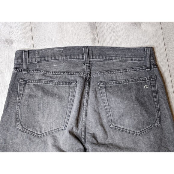 Rag and Bone RB Jay 23x Jeans Slim Leg Button Fly Pullman Gray 31x28 - Picture 12 of 16